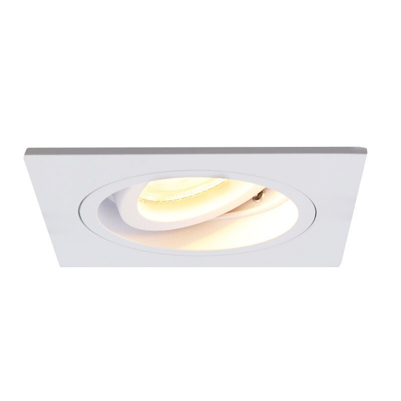 Foco de encastrar branco moderno, Bredal
