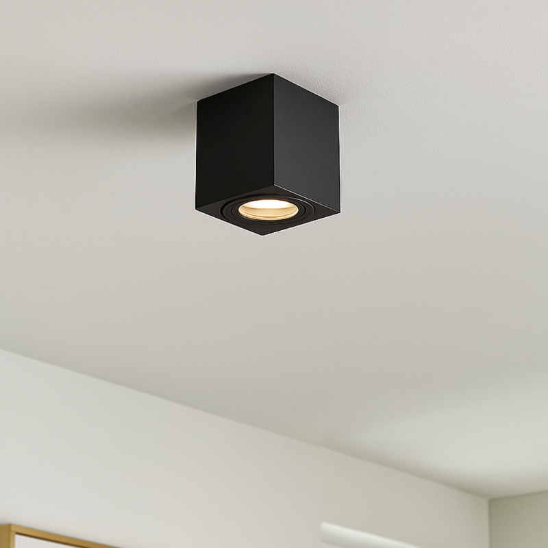 Aplique de teto preto moderno, Alion, IP44