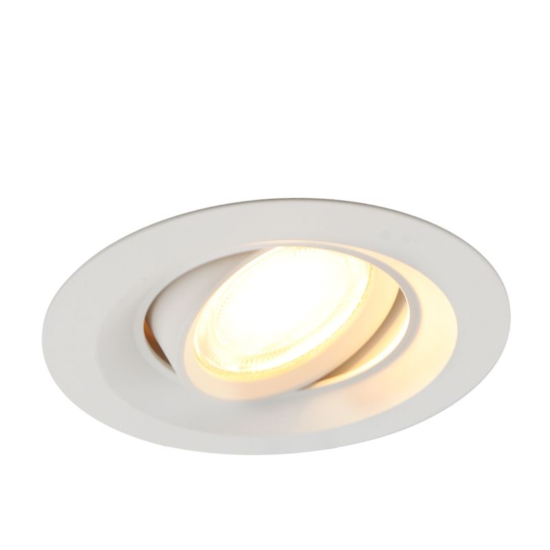 Foco de encastrar branco de alumínio, Tycho Foco de encastrar branco de alumínio, Tycho