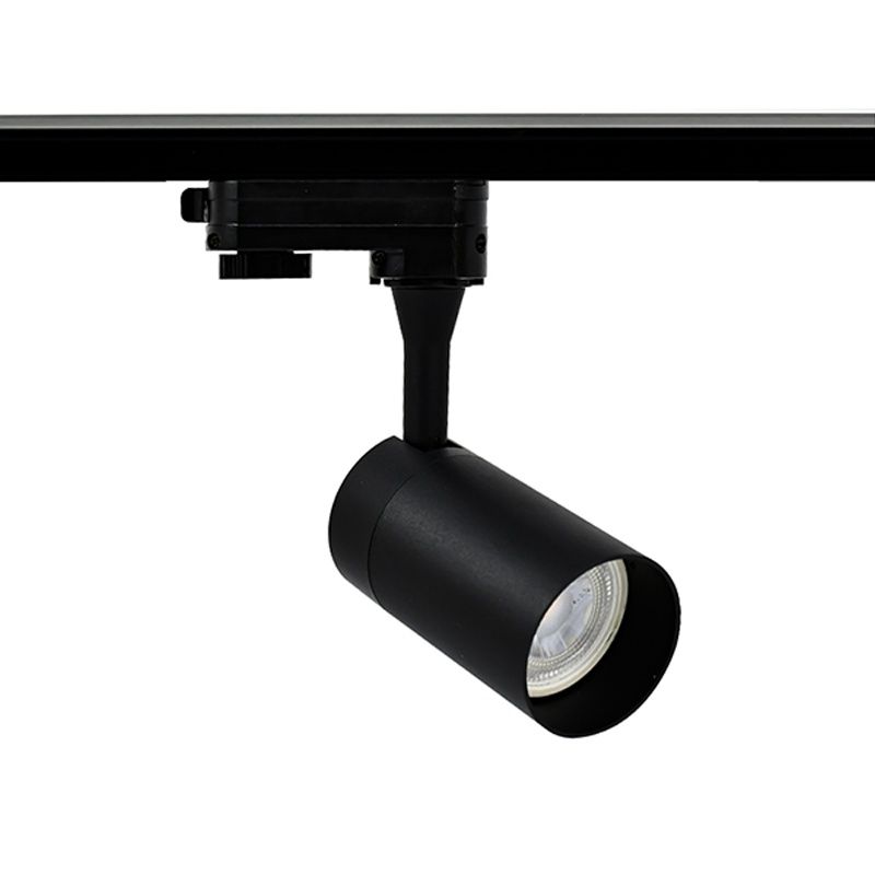Refletor de trilho trifásico preto Ylva, Pro