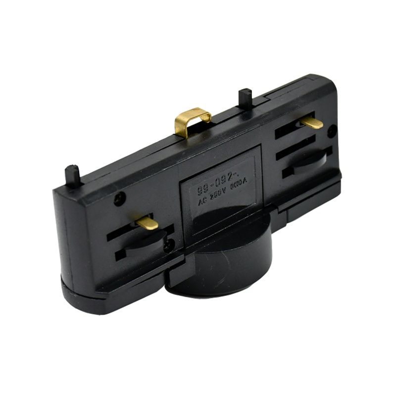 Adaptador pendente para iluminação de trilho trifásica, preto, Pro