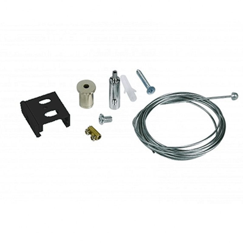 Conjunto de luminárias pendentes para trilho de iluminação trifásico, 5 metros, pretas, Pro Conjunto de luminárias pendentes para trilho de iluminação trifásico, 5 metros, pretas, Pro