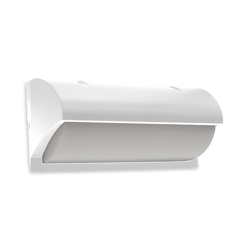 Candeeiro para exterior de alumínio branco, Rajko, 12W, LED 3000K, IP54