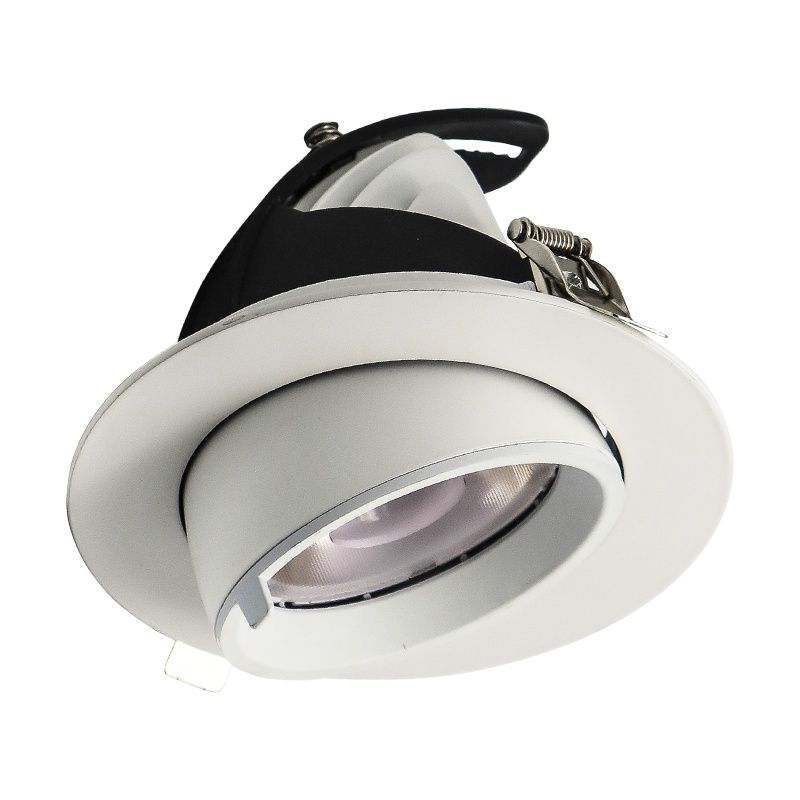 Downlight de alumínio branco, Anjuli, 15W, LED white switch