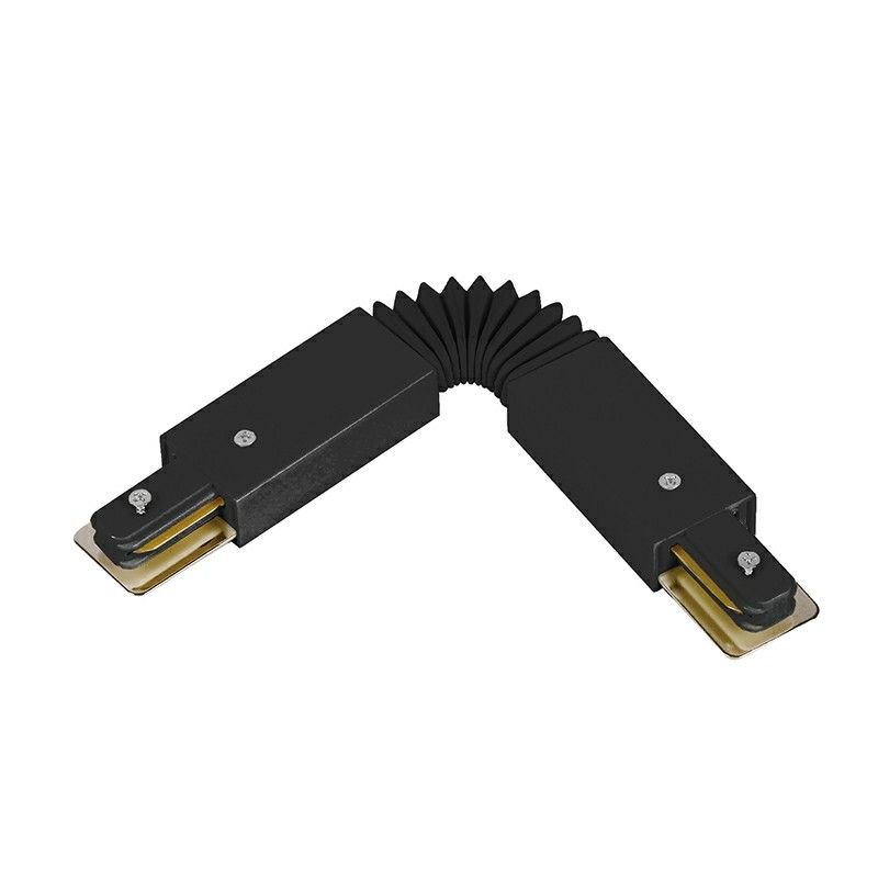 Conector flexível para iluminação de trilho monofásica, preto Conector flexível para iluminação de trilho monofásica, preto