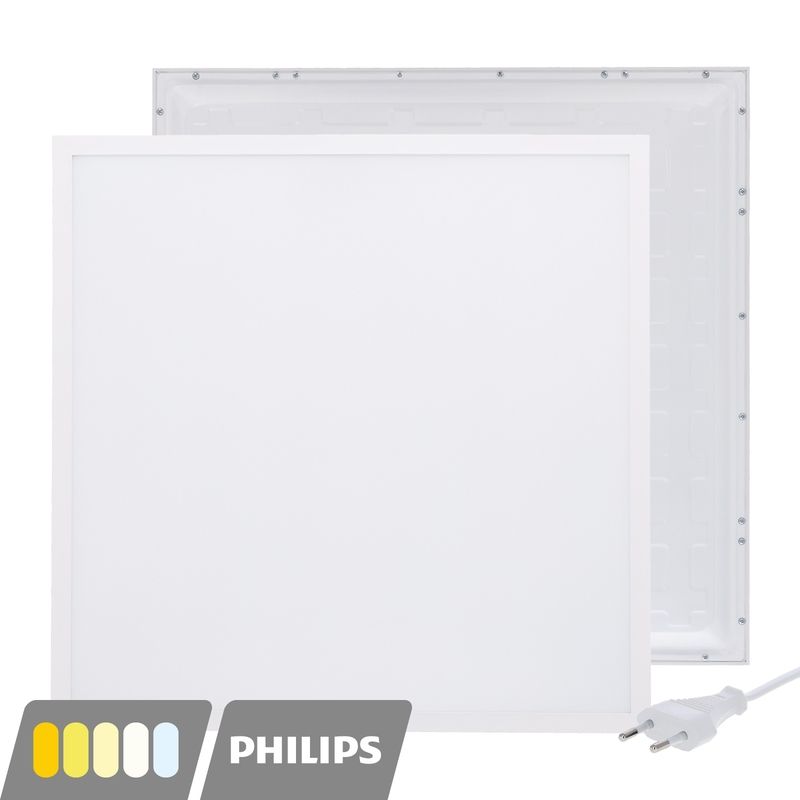 Painel LED 60x60 - 30W - interruptor branco - UGR<19 - retroiluminado