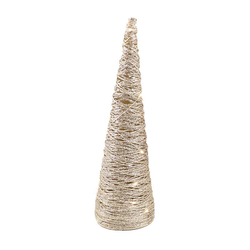 Cone de Natal de 78 cm com 40 LEDs, funciona a bateria e possui temporizador. Cone de Natal de 78 cm com 40 LEDs, funciona a bateria e possui temporizador.