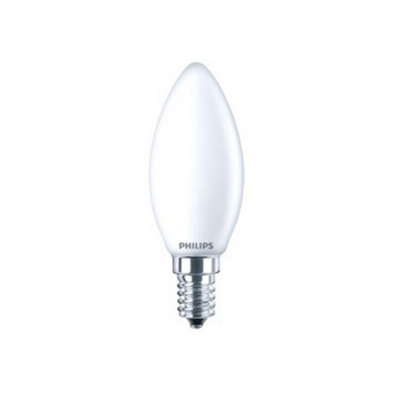 Lâmpada LED Philips de filamento tipo vela E14 827 B35 fosca, 4,3 W