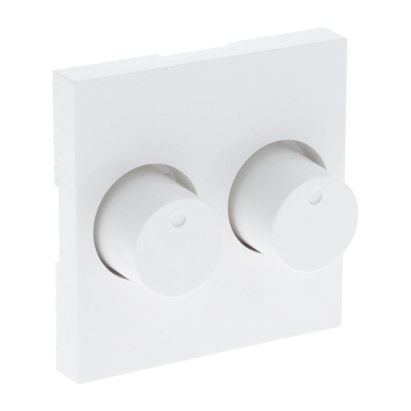 Placa central Q-Link S-Line com botão Duodimmer, branco polar Placa central Q-Link S-Line com botão Duodimmer, branco polar