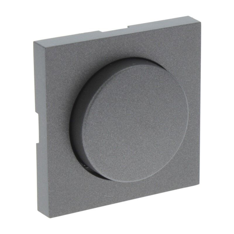 Placa central Q-Link S-Line com dimmer de botão, preto/antracite