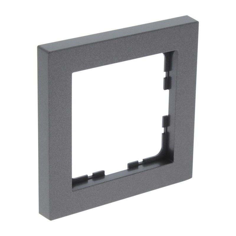 Moldura de cobertura Q-Link S-Line de 1 módulo, preta/antracite