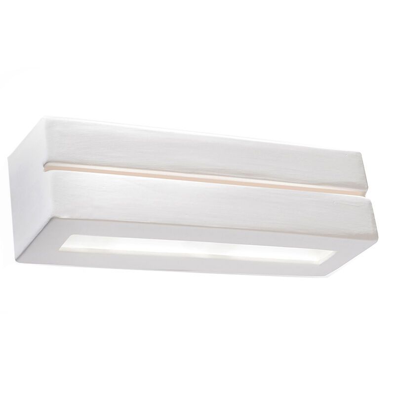 Candeeiro up down de vidro branco, Emmaly
