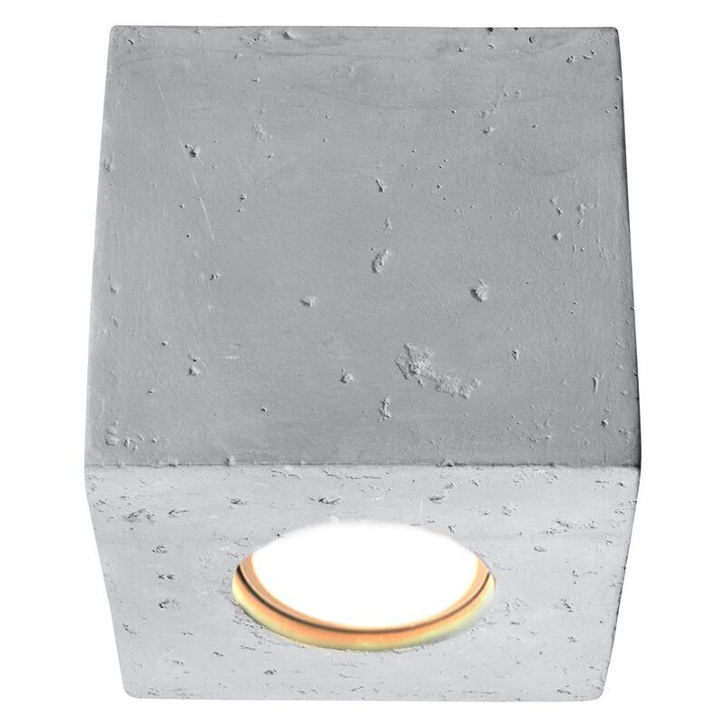 Aplique de teto de betão cinzento, Andro