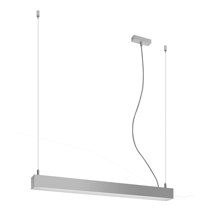 Candeeiro suspenso de alumínio cinzento, Mascha, 22W, LED 3000K