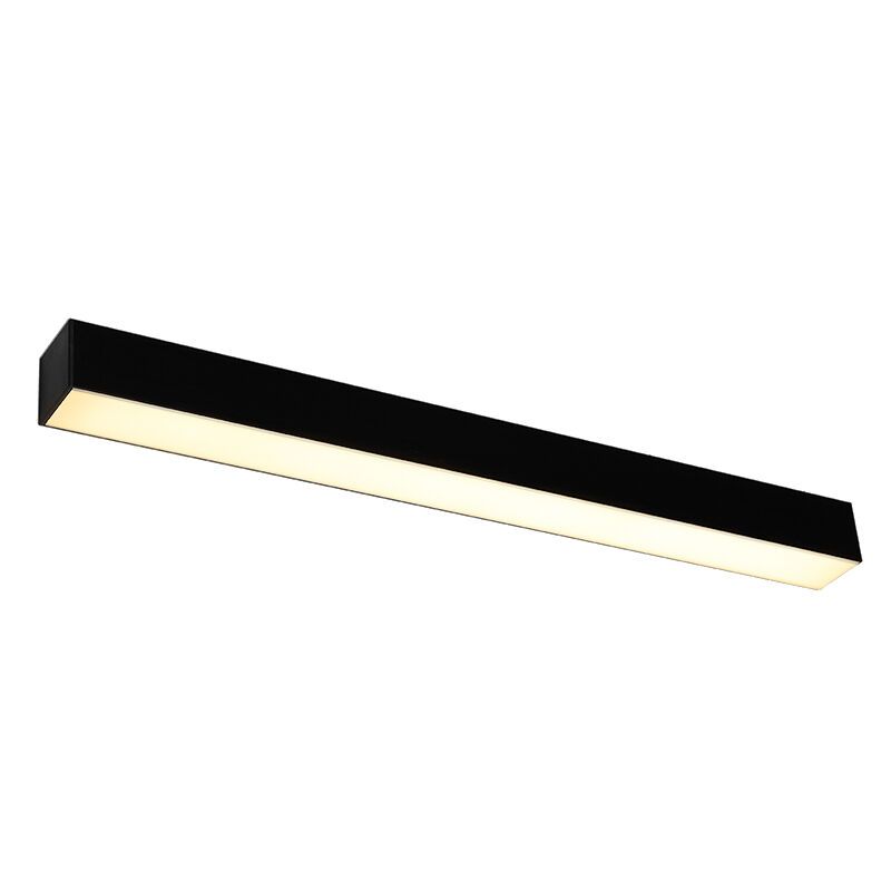 Aplique de parede de alumínio preto, Mascha, 22W, LED 3000K