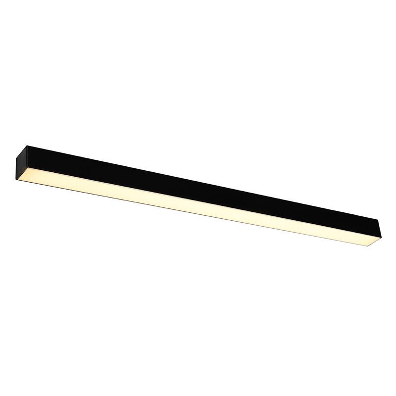 Aplique de parede de alumínio preto, Mascha, 31W, LED 3000K