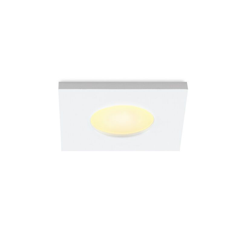 Foco de encastrar de veranda de alumínio branco, Dico, 3W, LED 2700K, IP65 Foco de encastrar de veranda de alumínio branco, Dico, 3W, LED 2700K, IP65