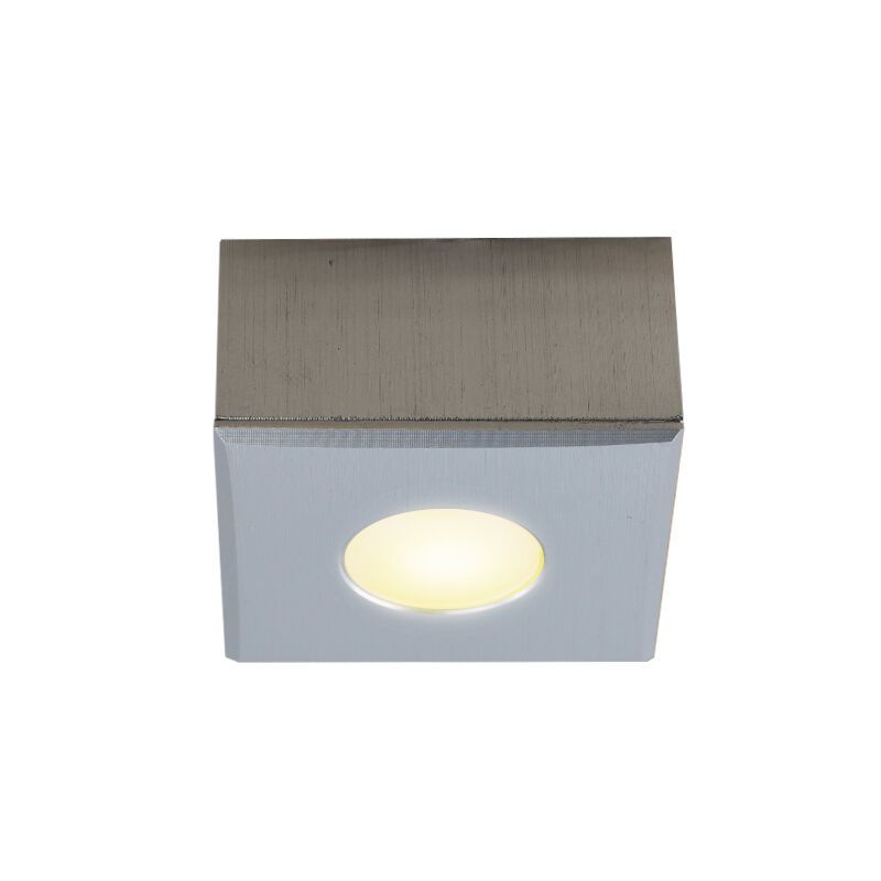 Aplique de teto de veranda de alumínio cromo, Fredo, 3W, LED 2700K, IP44