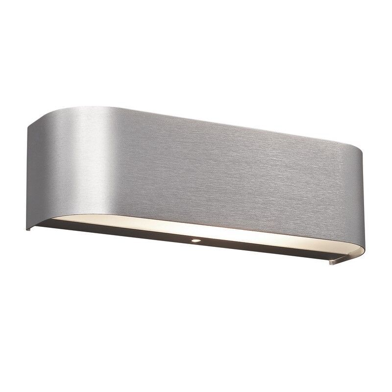 Candeeiro up down de vidro cinzento, Tomaso, 3,1W, LED 3000K Candeeiro up down de vidro cinzento, Tomaso, 3,1W, LED 3000K