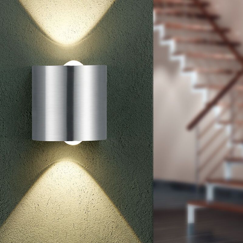 Candeeiro up down de metal níquel, Alwyn, 3,2W, LED 3000K