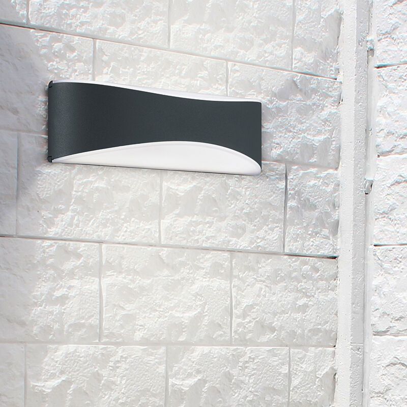 Candeeiro para exterior moderno preto, Bernadina, 9W, LED 3000K, IP65