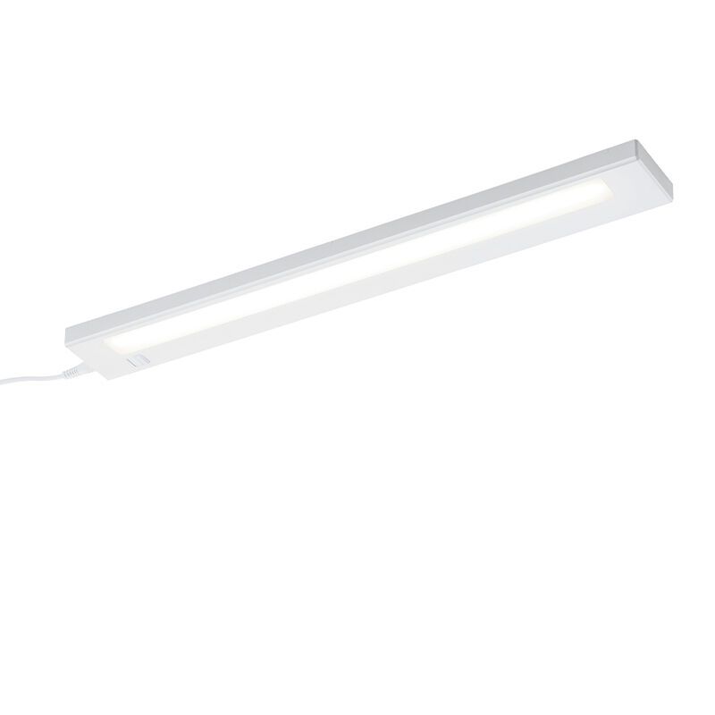 Régua LED cozinha de plástico branca, Sinem, 7W, LED 3000K, com interruptor Régua LED cozinha de plástico branca, Sinem, 7W, LED 3000K, com interruptor
