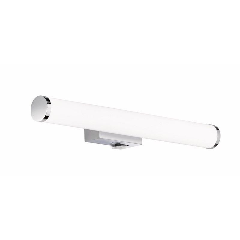 Iluminação para espelho moderna cromo, Staby, 4,3W, LED 3000K, IP44, com interruptor