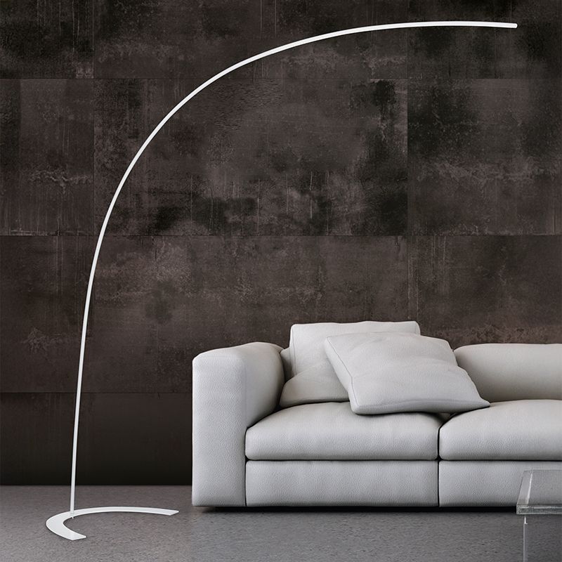 Candeeiro de pé arco moderno branco, Libro, 18W, LED 3000K, com interruptor Candeeiro de pé arco moderno branco, Libro, 18W, LED 3000K, com interruptor