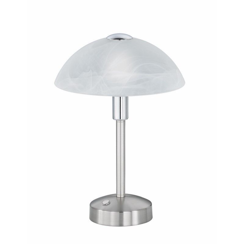 Candeeiro de banqueiro clássico níquel, Notaris, 4W, LED 3000K, com interruptor Candeeiro de banqueiro clássico níquel, Notaris, 4W, LED 3000K, com interruptor