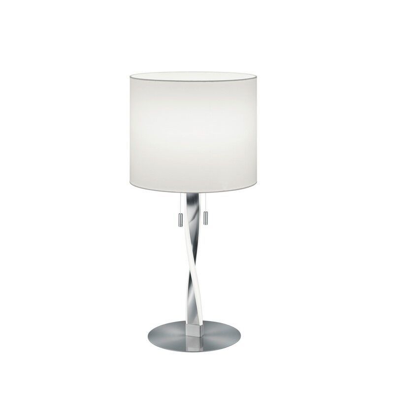 Candeeiro de mesa moderno níquel, Ramten, 3W, LED 3000K, com interruptor de cordão