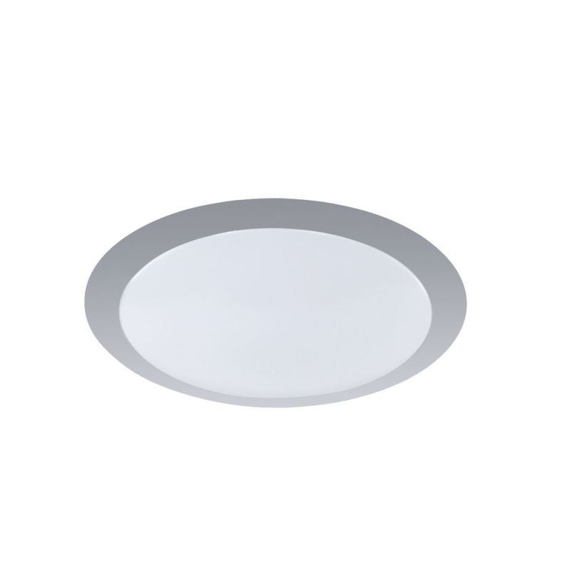 Plafon de plástico prateado, Ramsgate, 12W, LED 3000K