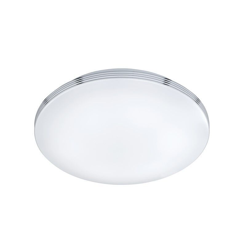 Candeeiro de teto para casa de banho de plástico cromo, Brunella, 24W, LED 3000K, IP44