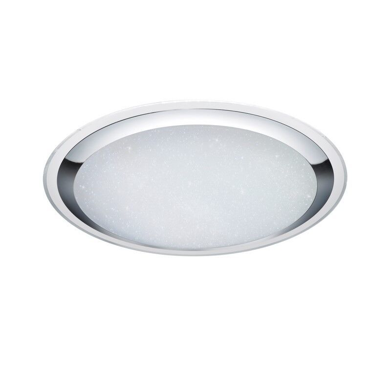Plafon moderno branco, Romain, 95W, LED ajustável de branco quente a branco frio, com comando à distância