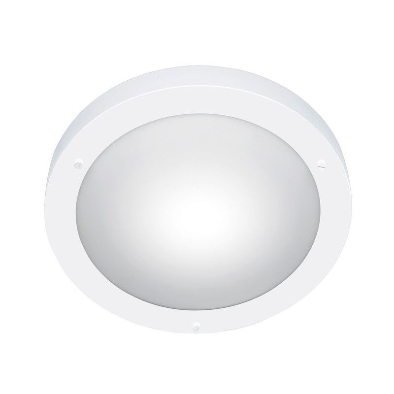 Candeeiro de teto para casa de banho de vidro branco, Hadleigh, IP44