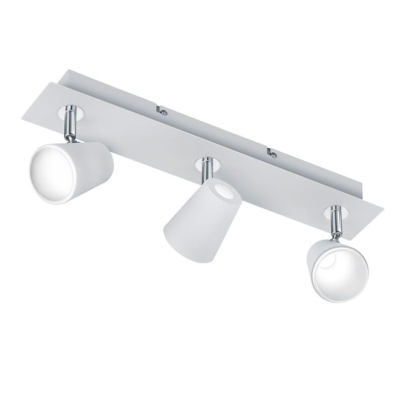 Candeeiro de teto de vidro branco, Laysha, 6W, LED 3000K