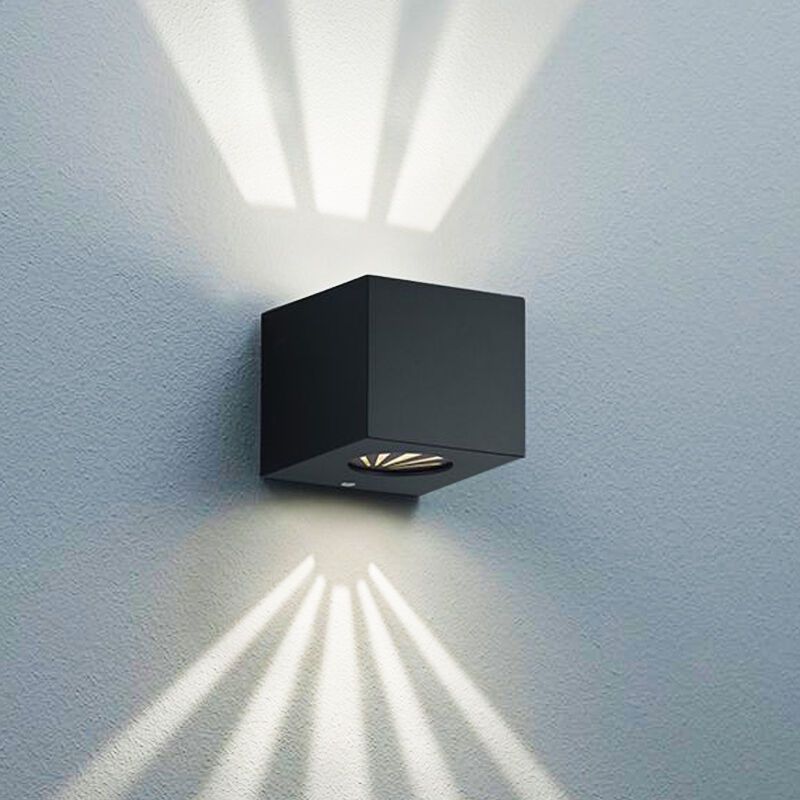 Candeeiro para exterior design preto, Sandby, 2W, LED 3000K, IP44
