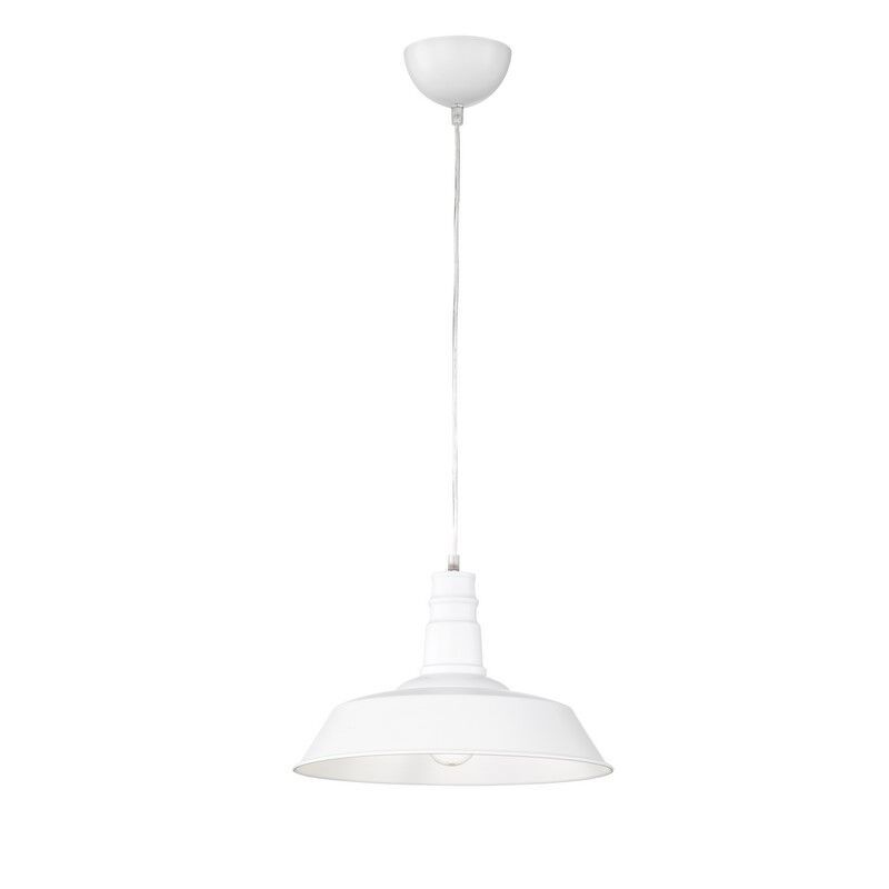 Candeeiro suspenso industrial branco, Yanaisha