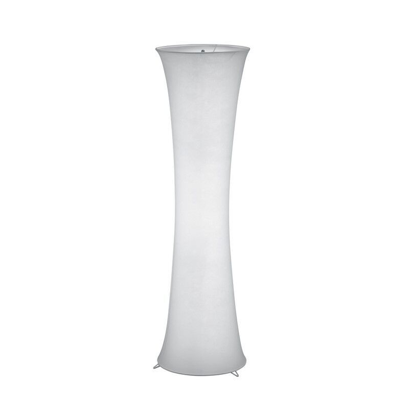 Candeeiro de pé de metal branco, Vivy, com interruptor
