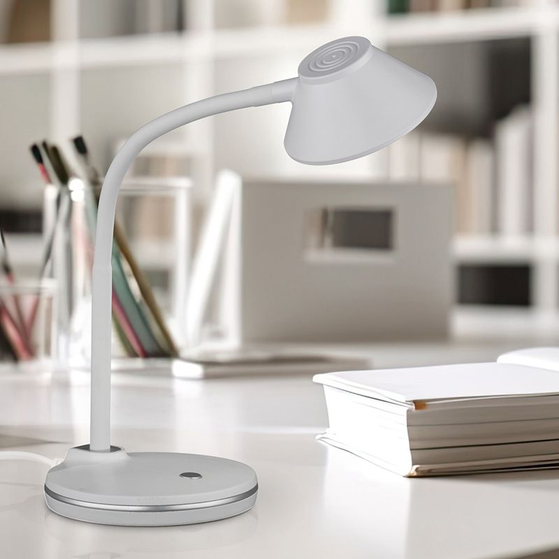 Candeeiro de mesa moderno branco, Nano, 3,2W, LED 3000K, com interruptor