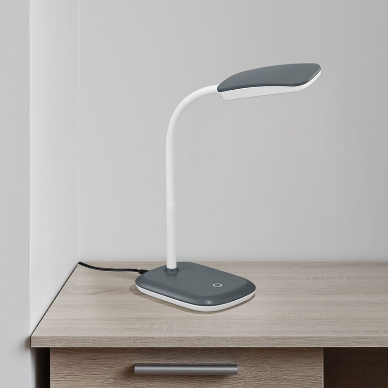 Candeeiro de secretaria moderno cinzento, Charlot, 3,5W, LED 3000K, com interruptor