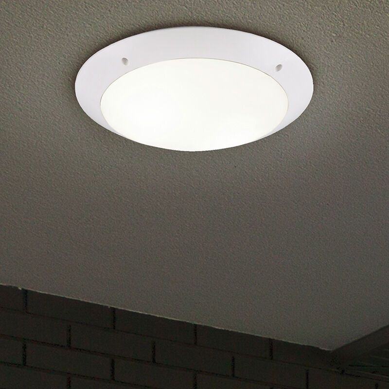 Plafon moderno branco, Gandrup, IP54 Plafon moderno branco, Gandrup, IP54