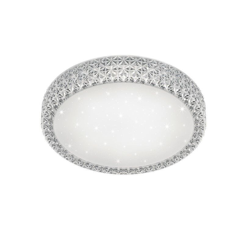 Plafon clássico branco, Valentina, 27W, LED ajustável de branco quente a branco frio, com comando à distância