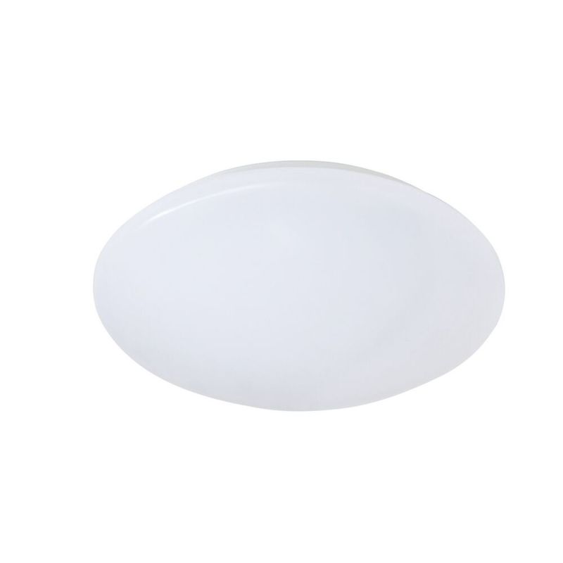 Plafon de plástico branco, Vanysia, 12W, LED 3000K, IP44