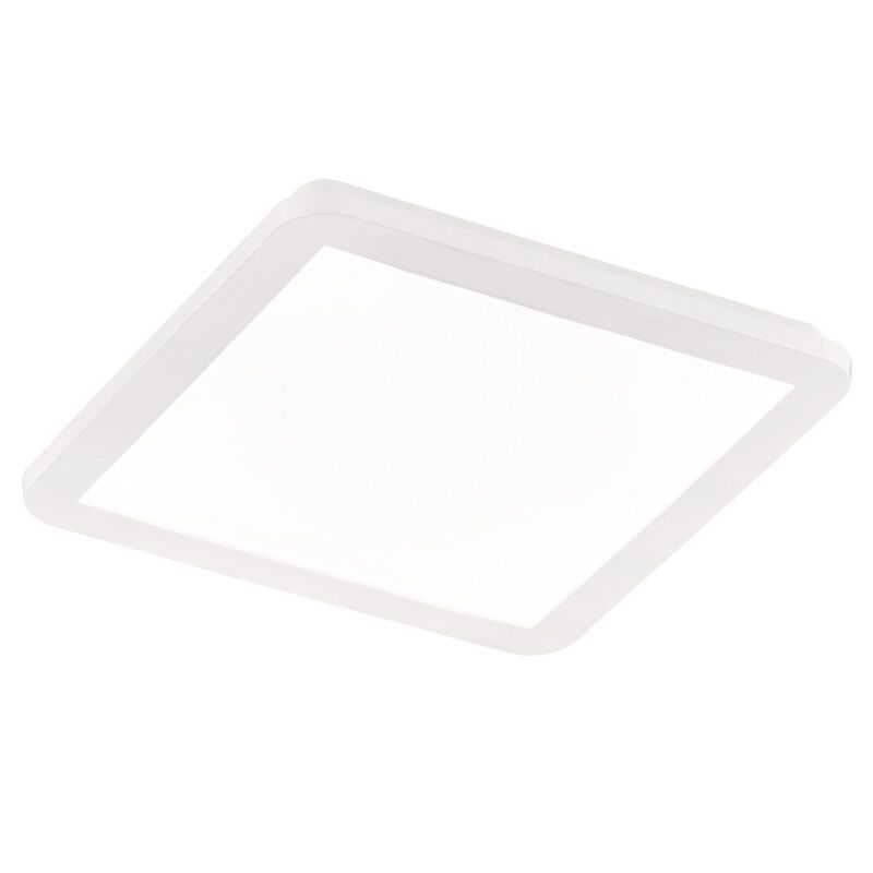 Plafon moderno branco, Gistrup, 18W, LED 3000K, IP44, regulável em 3 níveis Plafon moderno branco, Gistrup, 18W, LED 3000K, IP44, regulável em 3 níveis