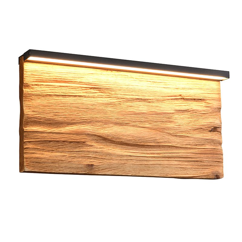 Aplique de parede design madeira, Tanneke, 13W, LED 3000K, regulável em 3 níveis