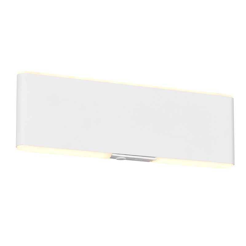 Candeeiro up down moderno branco, Zwier, 2W, LED ajustável de branco quente a branco frio, com interruptor