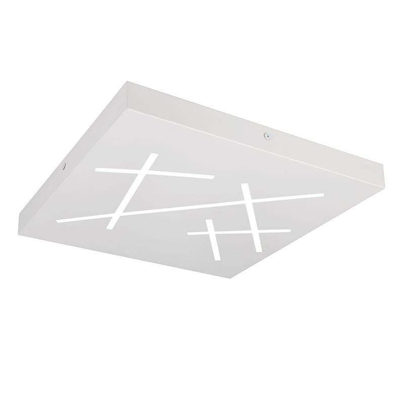Plafon design branco, Eelco, 24W, LED ajustável de branco quente a branco frio, regulável em 3 níveis