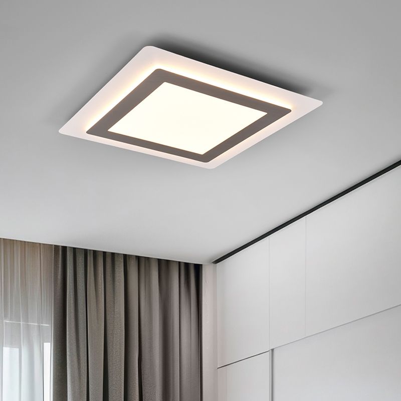 Plafon moderno níquel, Frans, 46W, LED ajustável de branco quente a branco frio, com comando à distância