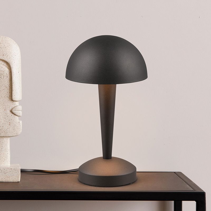 Candeeiro de mesa moderno preto, Delila, com dimmer tátil