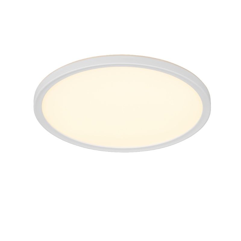Plafon moderno branco, Jeltje, 18W, LED ajustável de branco quente a branco frio, com comando à distância